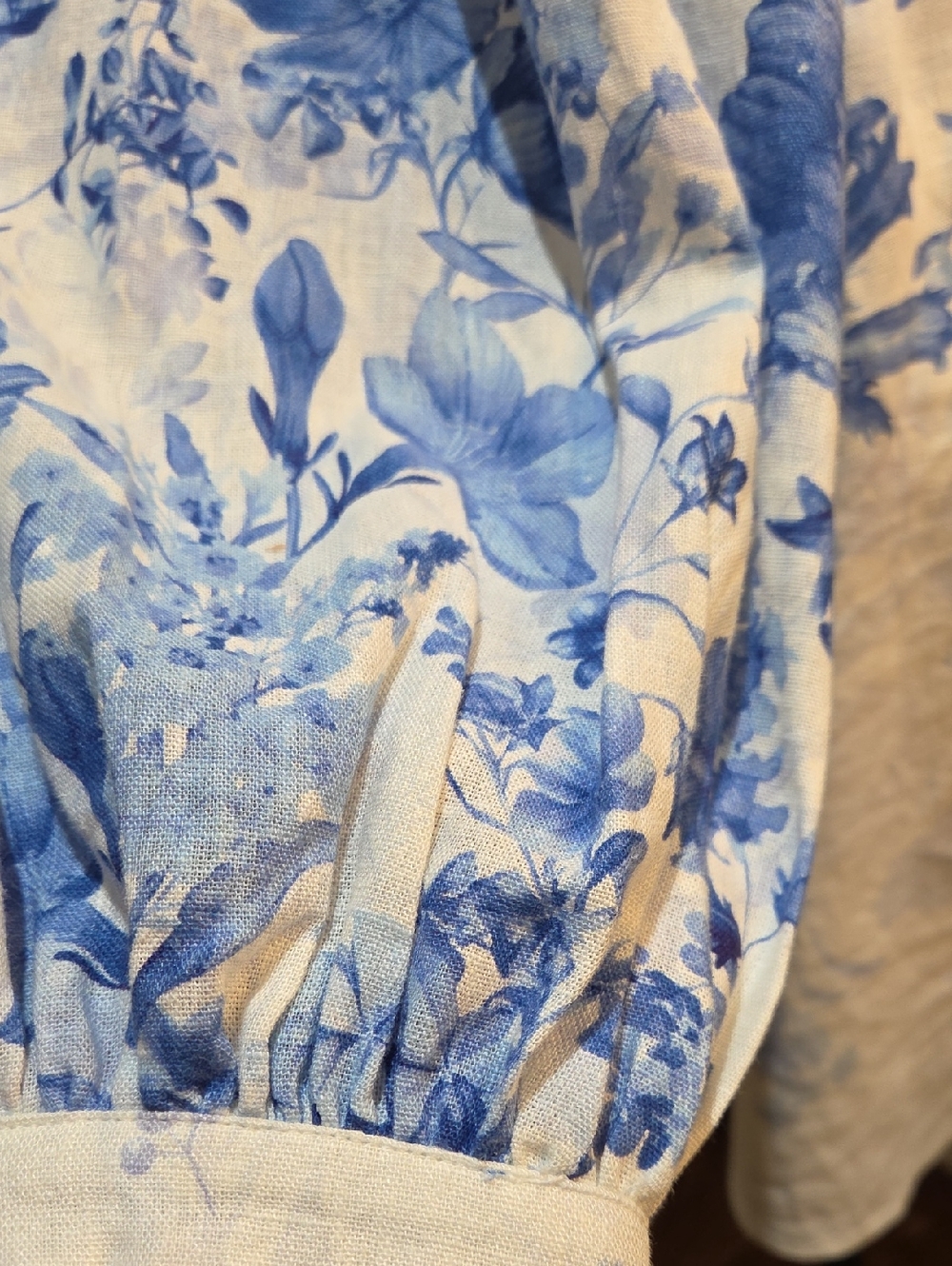 Nwt Large Calypso Blue and White Floral Midi Dress - Picture 6 of 16